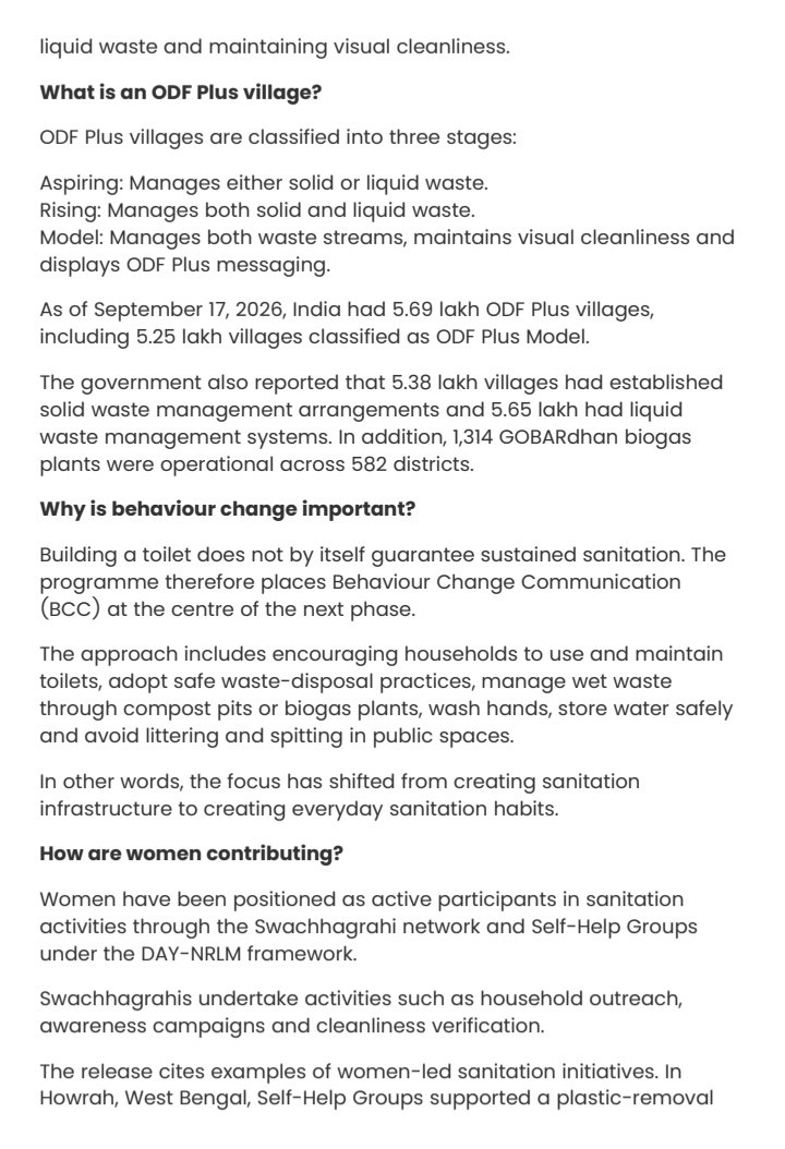 h_pongilath's tweet photo. From toilets to behaviour change: How Swachh Bharat is transforming rural sanitation
#SwachhBharat #ODF #SBM
(1 /2) https://t.co/MoldYfnPGM