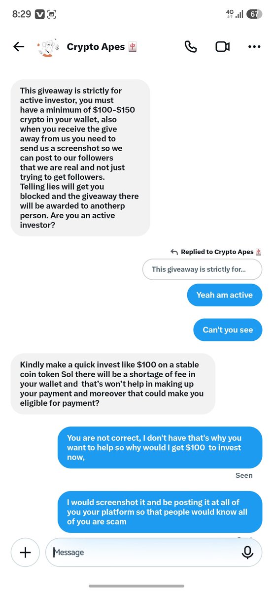 DynamicBoy94293's tweet photo. @Felynasw Is all lie they would be asking you money rather https://t.co/xwZSUbF0uo