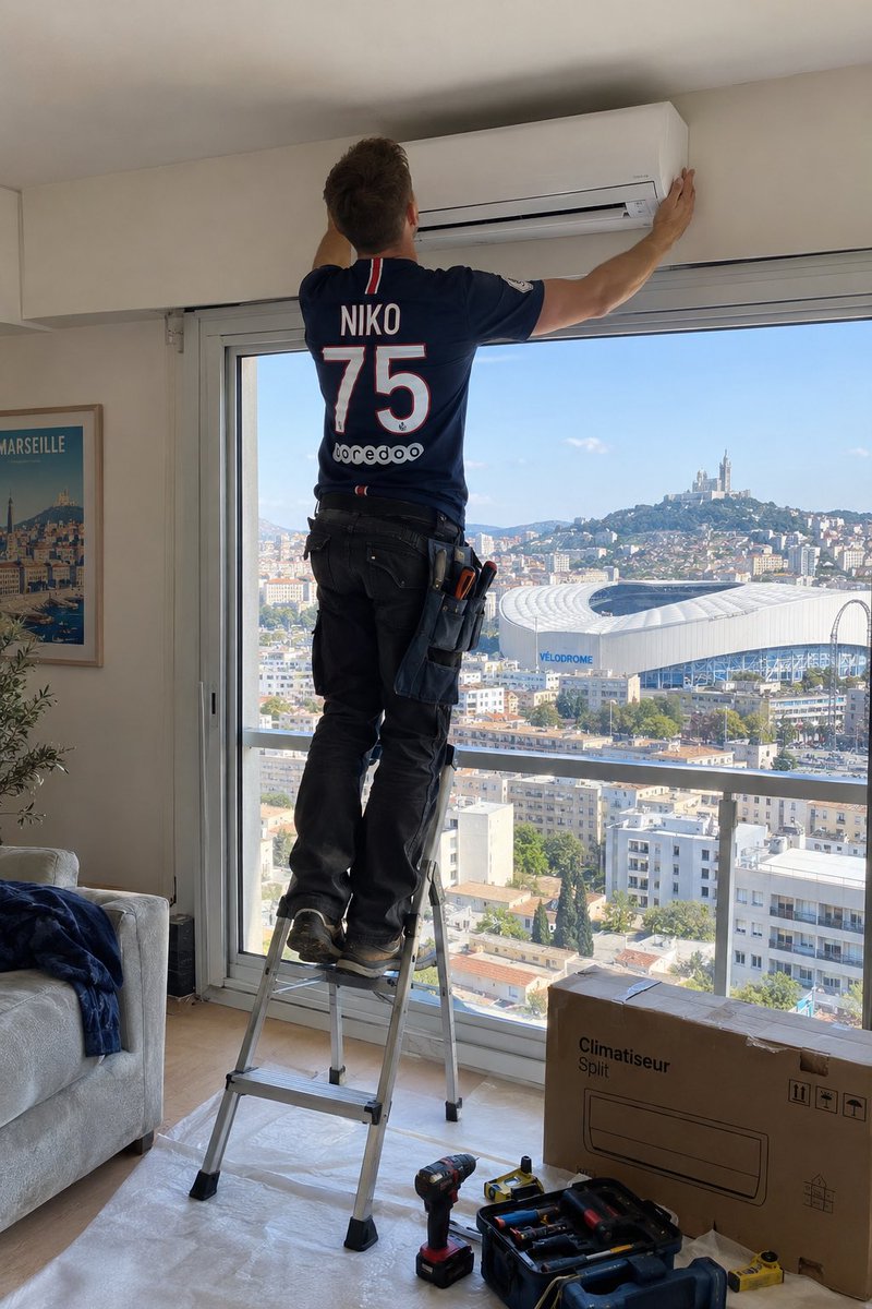 nikop17's tweet photo. Ce match entre Marseille et le PSG me rappelle l’époque où j’installais des climatiseurs pour Clima’Provence. Du coup, et je m'en excuse auprès des Marseillais de ma TL, vous comprendrez que mon cœur sera du côté des Parisiens ce soir 😜

#BJKOM #OM #Besiktas #EuropaLeague https://t.co/pbXLOFbeUH