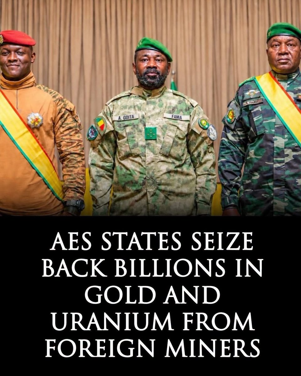 PascalSankvy2l's tweet photo. 🇲🇱🇧🇫🇳🇪 Mali, Burkina Faso e Níger estão retomando o controle de seus recursos minerais.

Nos últimos dois anos, os três países reformularam as leis de mineração, reduziram a presença de empresas estrangeiras e ampliaram a participação do Estado na exploração de suas riquezas https://t.co/qUlyX37YiO
