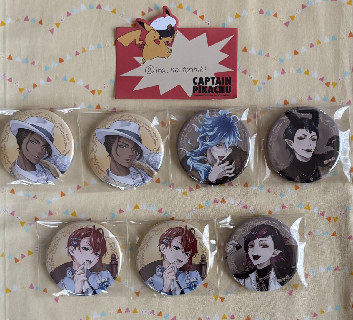 ina_no_torihiki's tweet photo. 【交換】ツイステ ボンボニエール 缶バッジ

譲：リドル デュース レオナ ルーク 
        イデア オルト マレウス リリア

求：アズール＞ケイト＞定価＋送料

・1枚目上段はアズールとの交換のみ
・2枚目のみキャラ毎纏めての譲渡可
・郵送希望

よろしくお願いいたします。 https://t.co/VYwz2o8Wub
