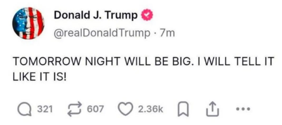 EdwardTWinz's tweet photo. DONALD J. TRUMP ABOUT TO PUMP OUR BAGS?! https://t.co/gLdeuTTZhC