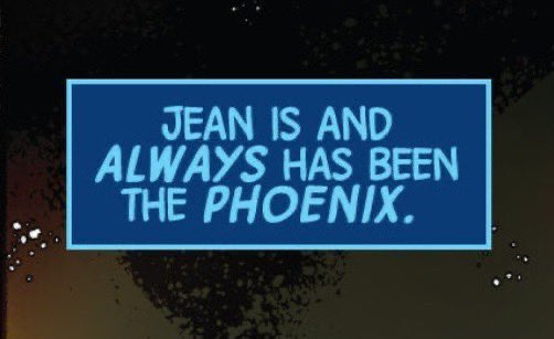 phoenix_marvel1's tweet photo. You - only “as the phoenix that is true”

Marvel - Jean Grey always is and always has been the phoenix 

that would mean its always true 😭😭 https://t.co/WOszdjZ3sE