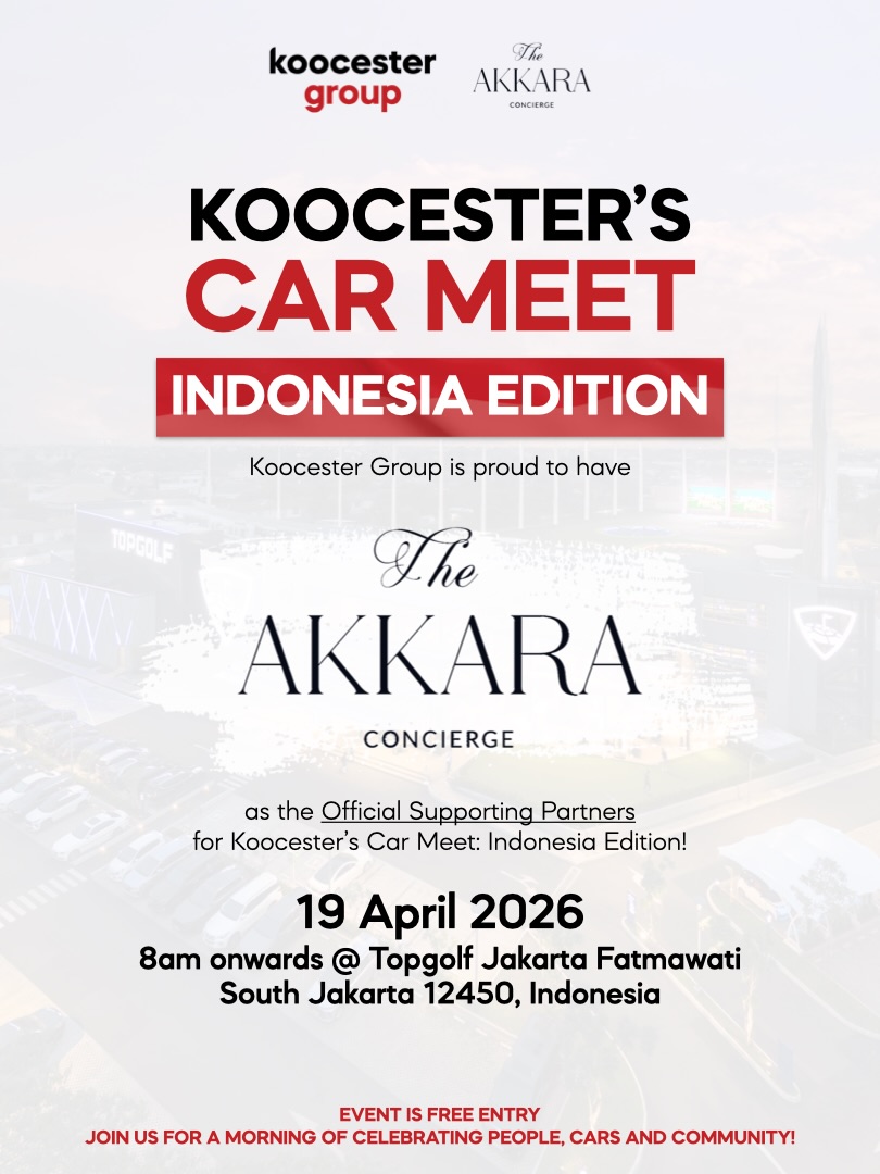 VeiBanguela's tweet photo. One more day until our next big car event of 2026! KOOCESTER’S CAR MEET: INDONESIA EDITION
19 April 2026, 8am–12pm
Topgolf Jakarta Fatmawati, South Jakarta

Celebrating people, cars, and culture. See you there! Sponsorship and partnership inquiries https://t.co/zhhq7Yw1Ke