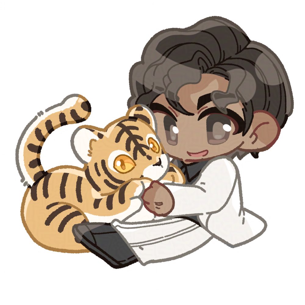 orangeFORmj's tweet photo. 지인한테 커미션 넣은 마이클과 🐯🐆❤️ https://t.co/KrTIM24Mms