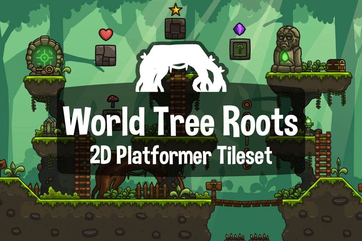 craftpix_net's tweet photo. Free World Tree Roots 2D Platformer Tileset. Exclusive asset! #2dgameart #2dgamedev #2dgraphics #2dtileset #craftpix #gameasset #gameassets #indiedev
⬇️ Free Download : https://t.co/lTWQOrQZCJ https://t.co/6RaJn3uISS