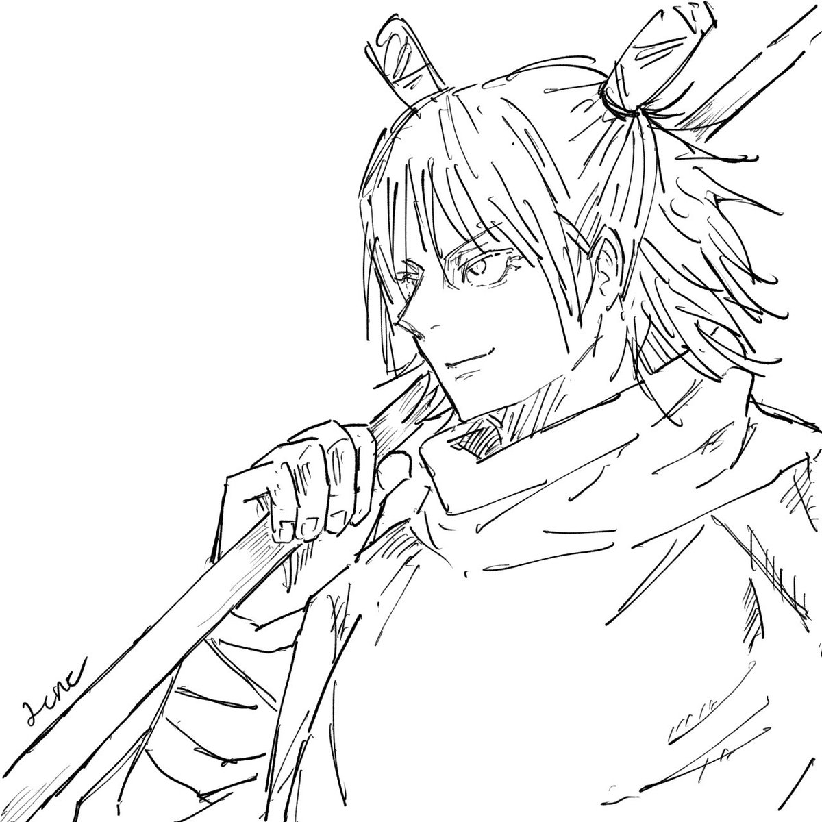 lune_lune_o's tweet photo. ガチらくがきかしも　直描き18分 https://t.co/1Y1vN7whGs