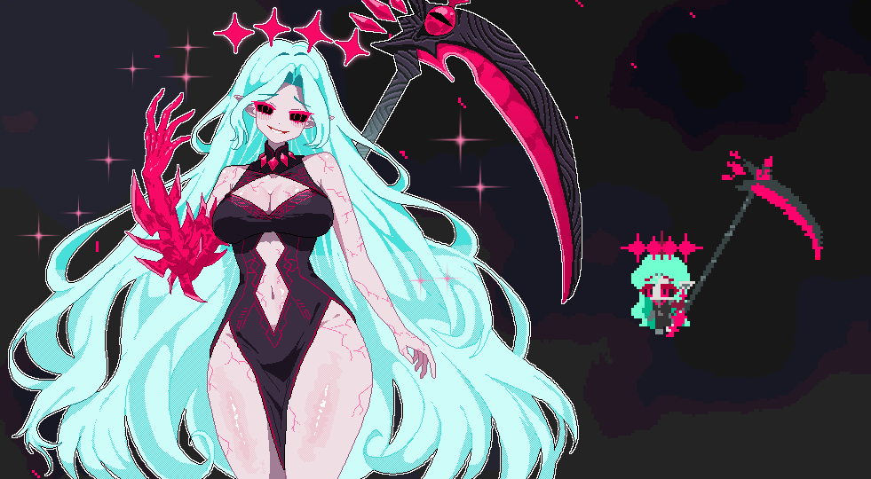 RaumArchive's tweet photo. I designed the final boss! What do you think? 👀🤔
#pixelart #ドット絵 #gamedev #ゲーム制作 https://t.co/y2eOOeC632