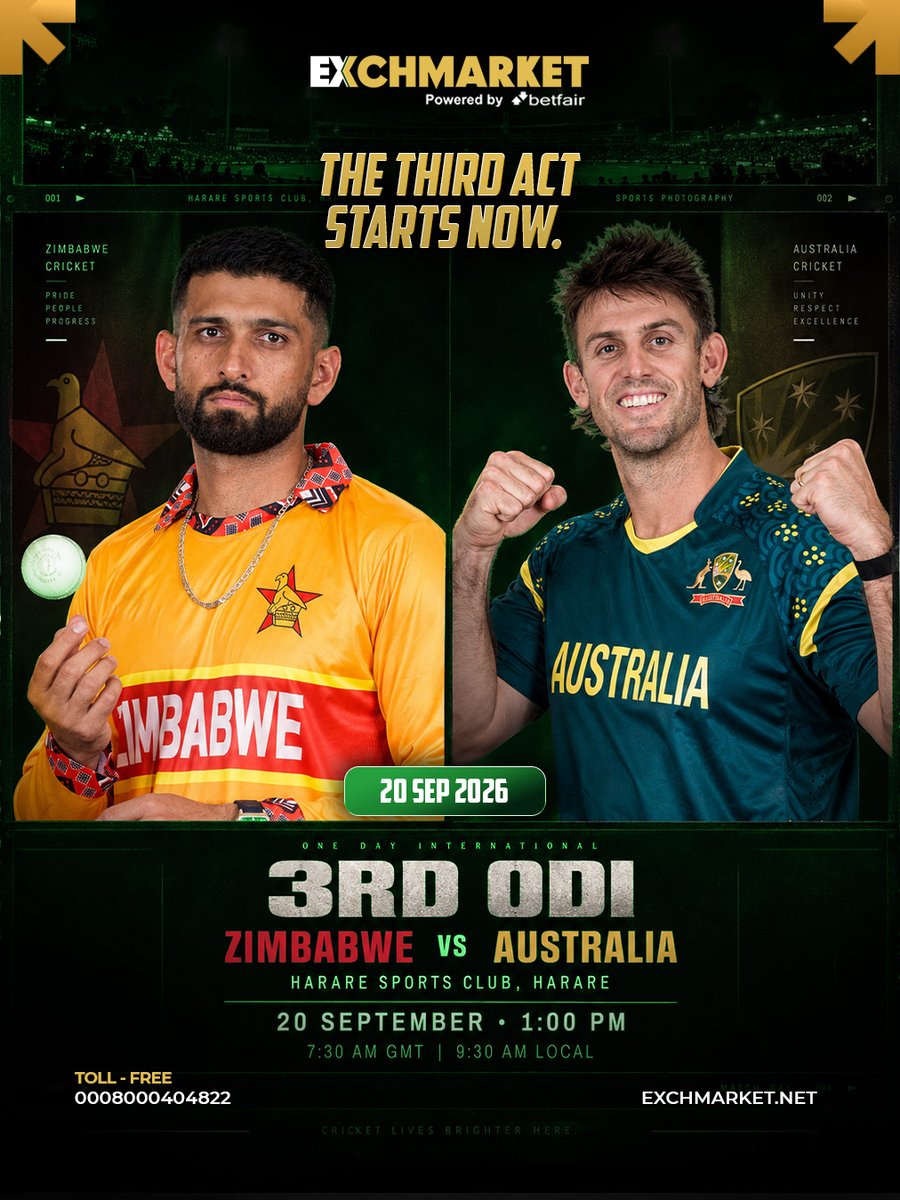 Exch_Market's tweet photo. π₯Harare is ready for another cricket showdown. β‘
Let the bat swing and the battle begin.π₯
.
πΈ F@ntastik Bb0nu$! Upt0 5% Re@l Ca$h π€
.
π KhElo D!l Se, Jeet0 Damag Se
.
| #exchmarket |#MatchDay #GameOn #PlayAndWin #CricketFever #WinningTime https://t.co/LAKZETaeLI