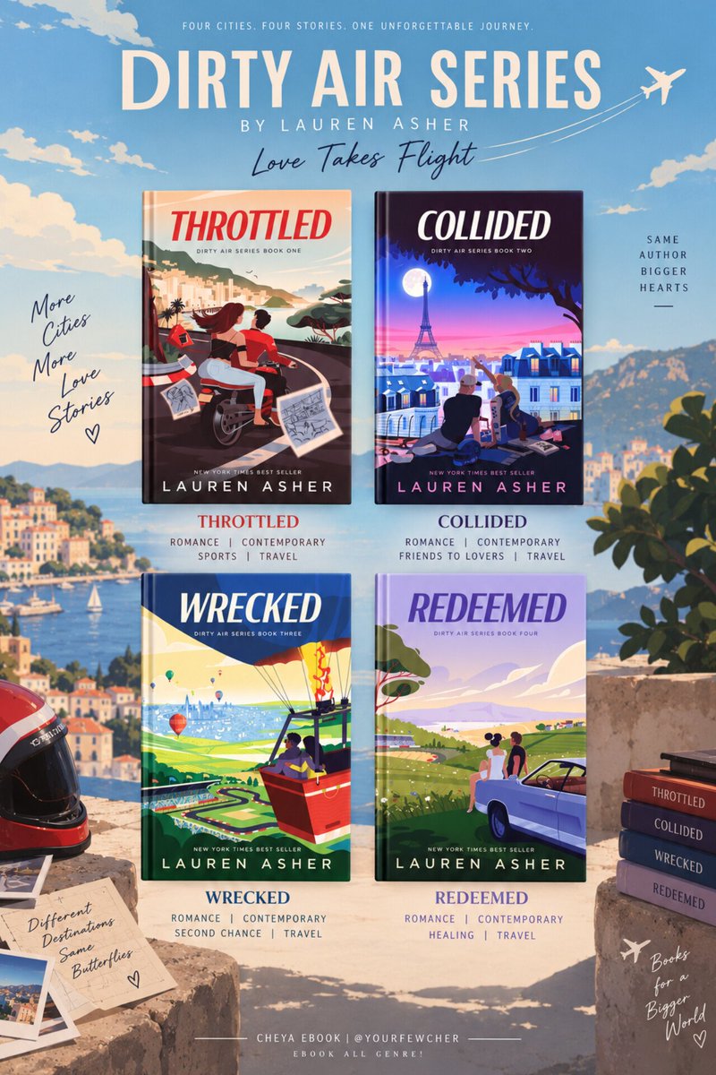 yourfewcher's tweet photo. WTS EBOOK NOVEL SERIES
☆ Dirty Air - Lauren Asher

Throttled : Maya Noah
Collided : Sophie Liam
Wrecked : Elena Jax
Redeemed : Chloe Santiago

PDF EPUB Kindle
— New Adult F1 Romance
— Terjemahan Indo &amp; Inggris

wtb buku &amp; ada jual jasa cari beli punya ada eng e-book e book film https://t.co/hrE9hOZfni