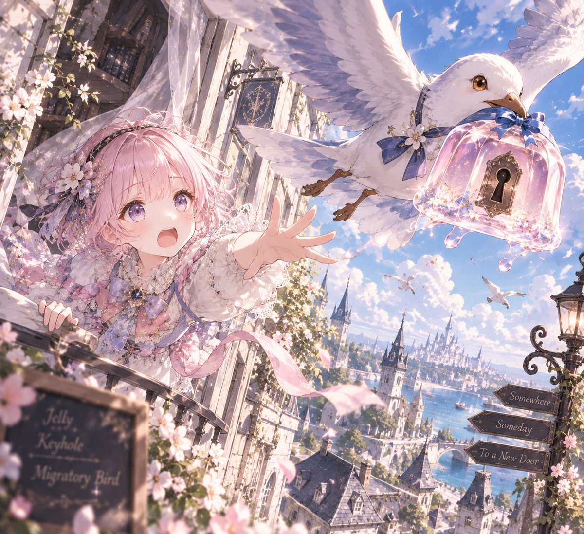 fio_mano's tweet photo. タグお借りします🏷𓈒𓏸︎

#ランダム三単語チャレンジ

鍵穴・ゼリー・渡り鳥 https://t.co/rA21HGT4RM