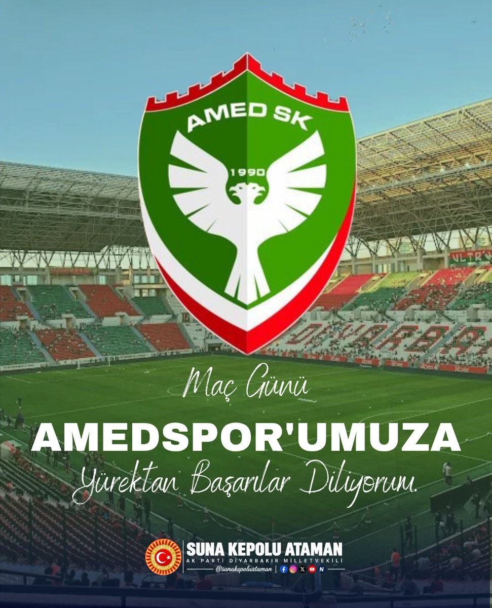 Kepoluasuna's tweet photo. Maç Günü ⚽

Amedspor'umuza yürekten başarılar diliyorum.

#Amedspor 💚❤️ https://t.co/0xBSFWjKUX