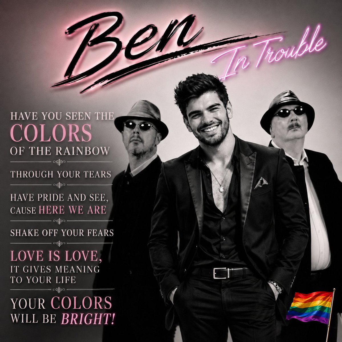 trouble42612's tweet photo. 🌈 New Ben In Trouble single coming in October!
Have You Seen The Colors Of Your Rainbow? A song about finding your true colors, having the courage to show them, and being proud of who you are. ❤️
#BenInTrouble #NewMusic #PrideMusic #LoveIsLove #TrueColors #LGBTQMusic #followers https://t.co/fhABJU9DnR