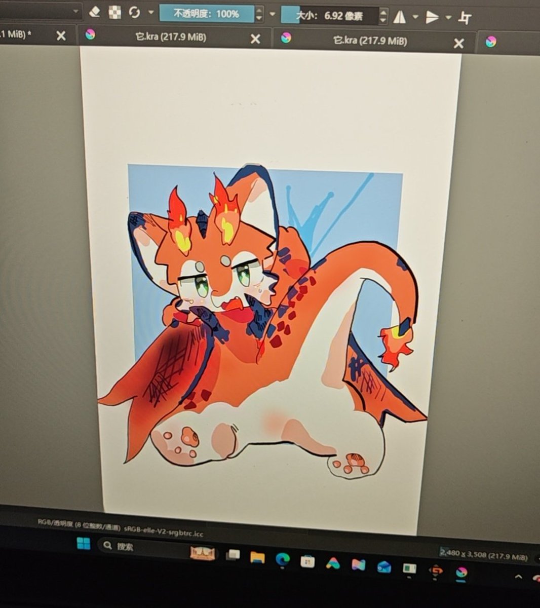 izh3om's tweet photo. #Smolder #LoLart #furry #kemono https://t.co/S8I8NQxdMH