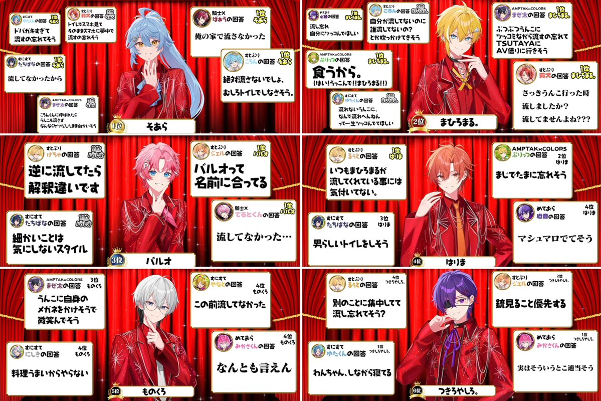 luv_mh_'s tweet photo. 【とぅるりぷ STPR格付けランキング まとめ】

1枚目：う〇こ流さなそうなメンバー
2枚目：シェアハウスするのに1番いいメンバー
3枚目：部屋にエ〇本隠してそうなメンバー

#とぅるりぷ同棲生活24時間 https://t.co/CvdrkqAoTp
