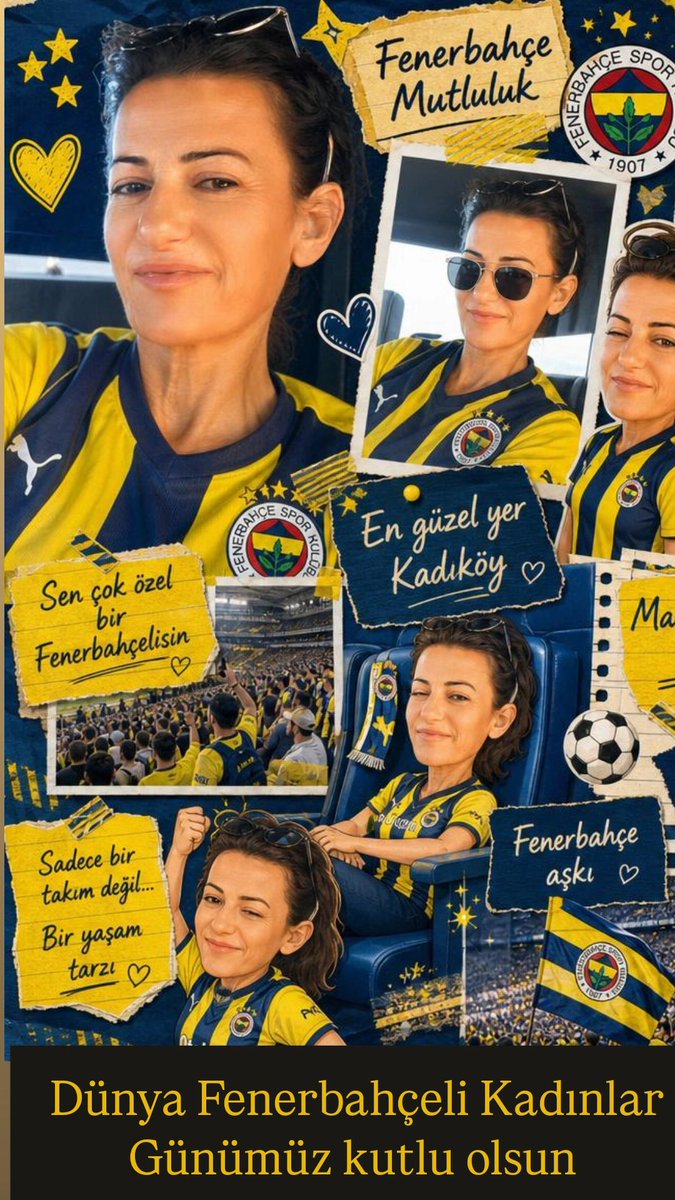 sibellcavusoglu's tweet photo. Dünya Fenerbahçeli Kadınlar Günümüz Kutlu Olsun.💛💙 https://t.co/m32wmo16KE