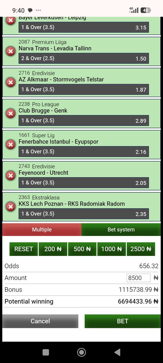 Okwug2026's tweet photo. 5SCB6KM : BET9JA BOOKING CODE FOR 650+ ODDS. EFIT TO YOUR TASTE. https://t.co/mWkqi3ZsJ1
