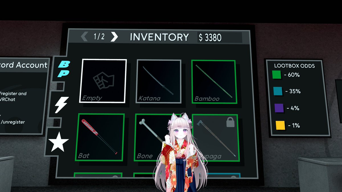 Sam_VRChat's tweet photo. いろいろゲムワで遊んできました！
弓で戦うワールドでは、青チームなのに弓の色を赤にすることで偽装する戦法を見つけまして、無事に友達が減へりました！ https://t.co/5uogy3rGj8
