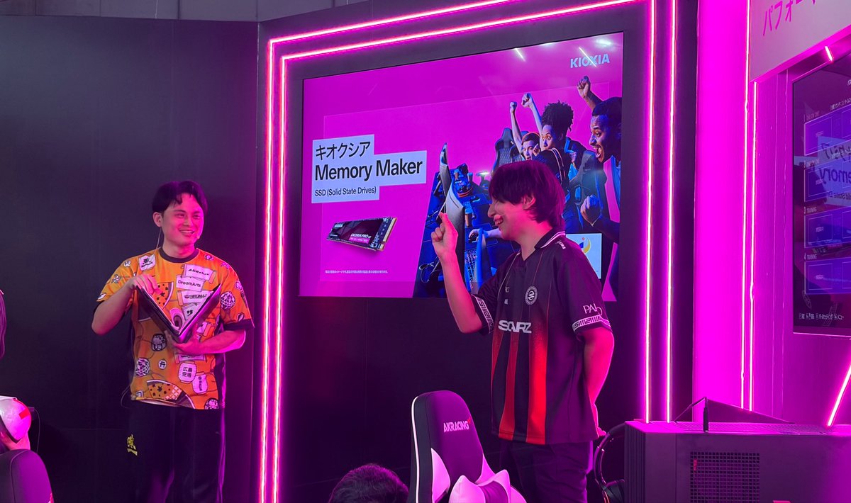 SCARZ5's tweet photo. ❤️‍🔥 #TGS2026

G TUNE様、KIOXIA様のイベントに
お越しいただいた皆様、誠にありがとうございました✨️

あくたがわ選手も、皆様と楽しい時間を過ごさせていただきました！

お気をつけてお帰りください👋 https://t.co/tssgBjTIvE