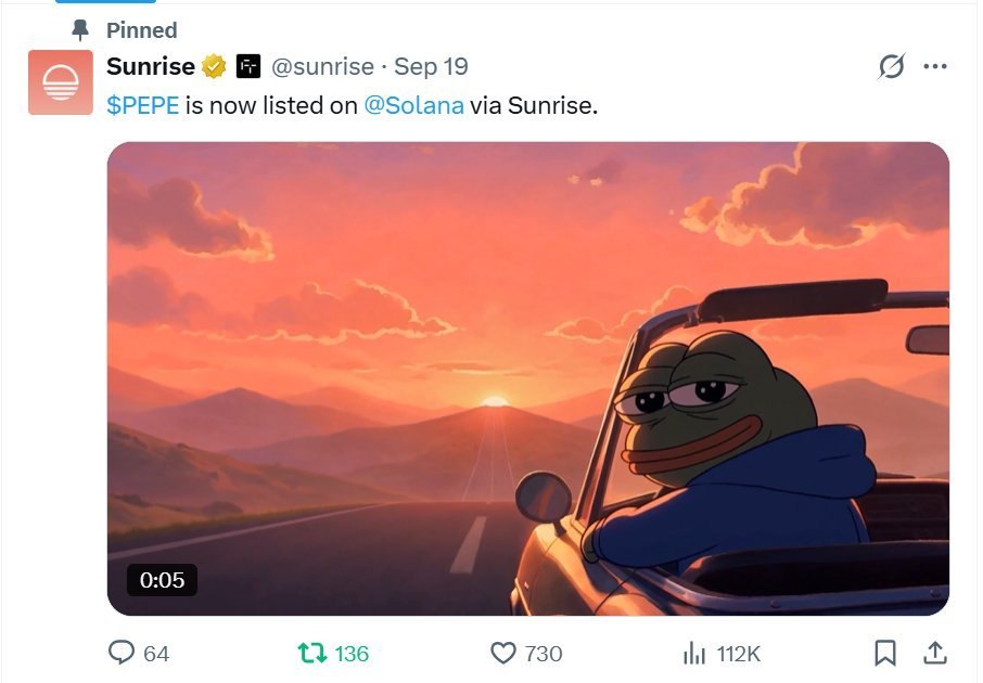 Drallio's tweet photo. one of the memes that helped kick off the last run was $PEPE, launching deep in the bear.

now $FEELSGOOD is bringing that Pepe culture to Solana, backed by memecoin OGs, ETH whales and the new Stonk launchpad.

feels like a strong setup for both Solana and Stonk. https://t.co/6dzjNV1Qw8