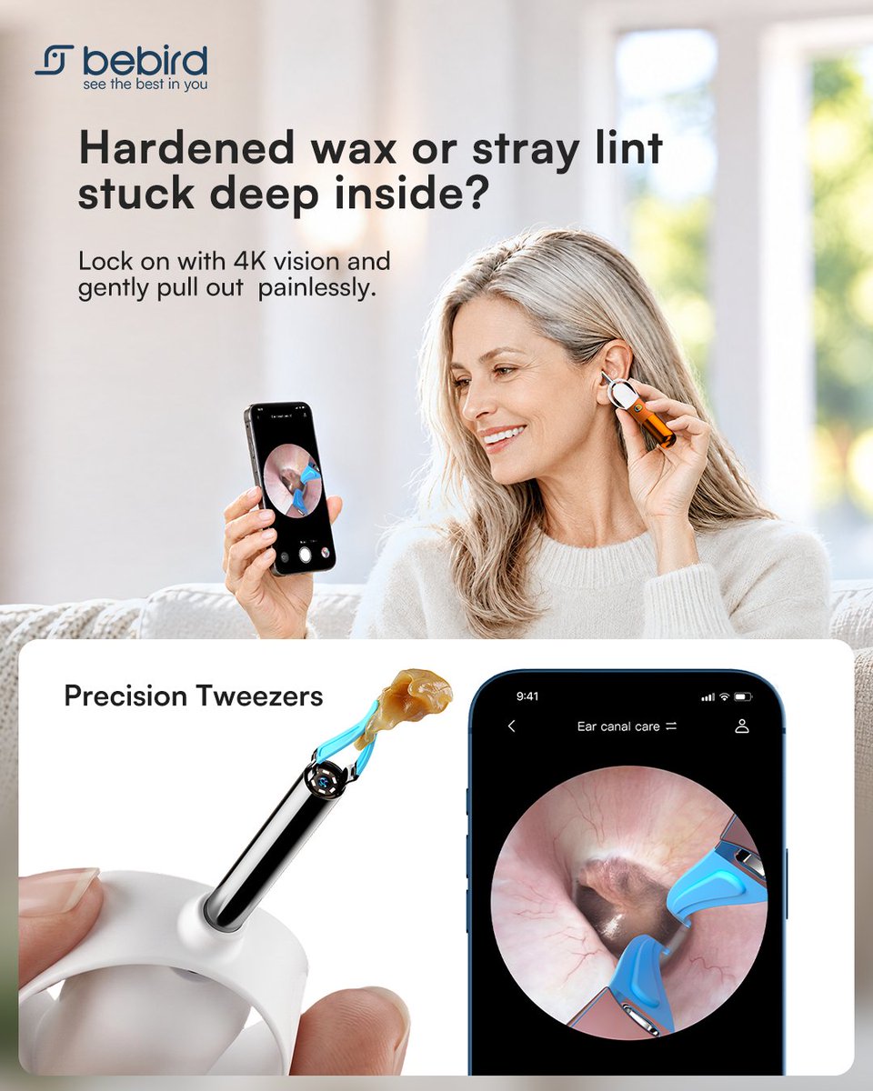 bebird_official's tweet photo. 🍂 Fall brings cozy vibes—and sometimes annoying ear troubles. 👂
Let Bebird smart ear cleaner with 4K Ultra-HD visibility help you check and clean.
Bebird’s Fall Sale is here, with up to 28% OFF! 🍁
https://t.co/aVvBlhoELw🛒 https://t.co/7sX4ojDHo7