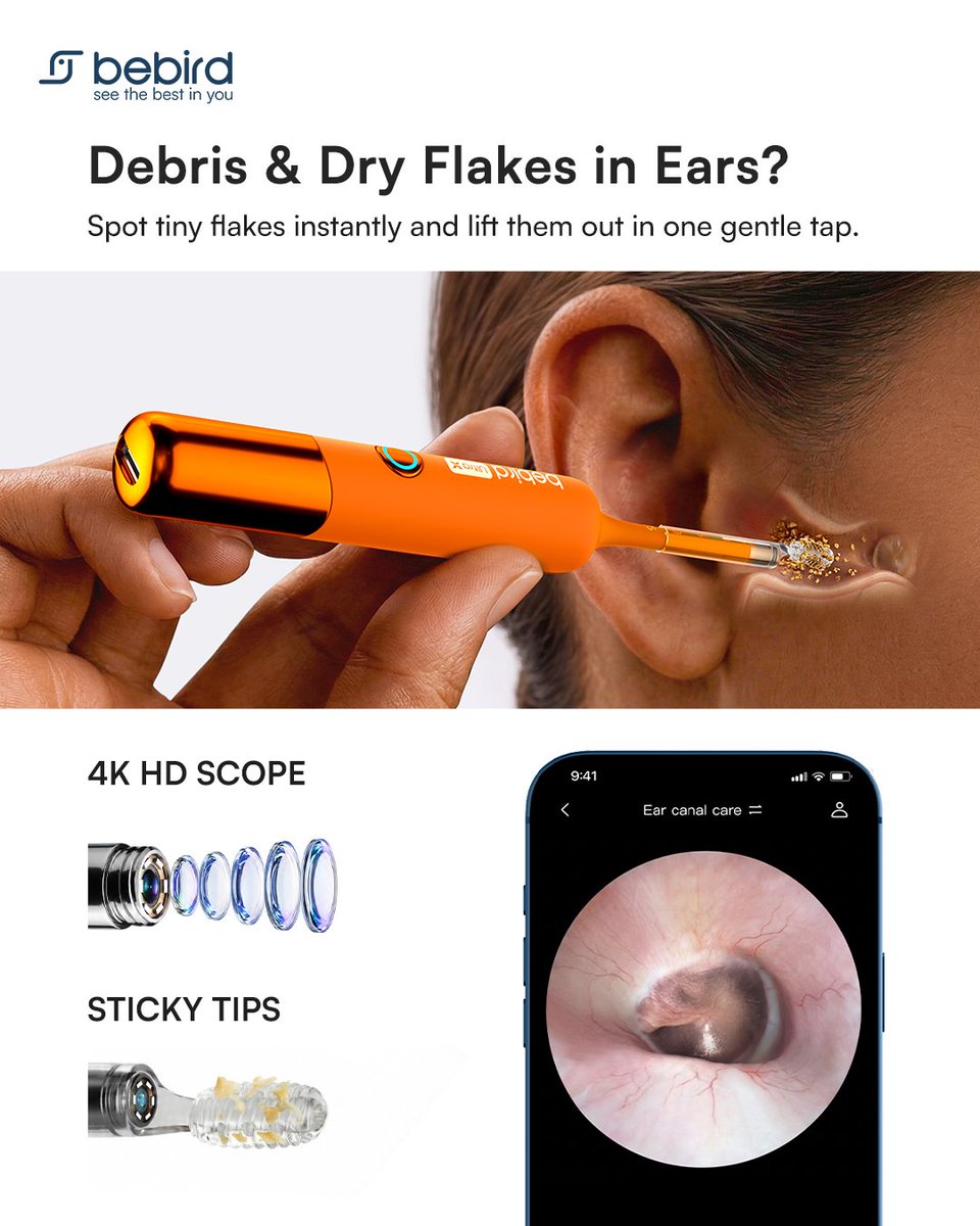 bebird_official's tweet photo. 🍂 Fall brings cozy vibes—and sometimes annoying ear troubles. 👂
Let Bebird smart ear cleaner with 4K Ultra-HD visibility help you check and clean.
Bebird’s Fall Sale is here, with up to 28% OFF! 🍁
https://t.co/aVvBlhoELw🛒 https://t.co/7sX4ojDHo7