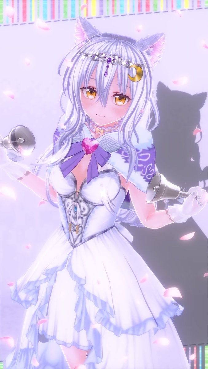 seruri_22_7's tweet photo. #きゃすらじ光の魔法少女コーデ
ハンドベルの音色を響かせ
味方にバフを与え、敵にデバフを掛ける
サポート役の白ねこ魔法少女🪄︎︎🔔～🎶

ハンドベルの色で効果が変わる🤍🩷💚

〝 ふうか… みんな守る… ぜったい。𓃠〟

#カスタムキャスト #CUSTOMCAST https://t.co/9SacLrVach