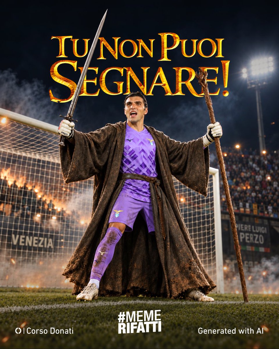corso_donati's tweet photo. 🧙 𝗧𝗨 𝗡𝗢𝗡 𝗣𝗨𝗢𝗜 𝗦𝗘𝗚𝗡𝗔𝗥𝗘!

Al Penzo la Lazio vince 0-2, 𝗠𝗮𝗻𝗱𝗮𝘀 non concede nulla al Venezia e protegge il vantaggio biancoceleste: guanti, riflessi e quel pizzico di magia che serve quando la partita rischia di riaprirsi.

#Lazio #VeneziaLazio #Mandas #SerieA https://t.co/YLqrGKzsfz