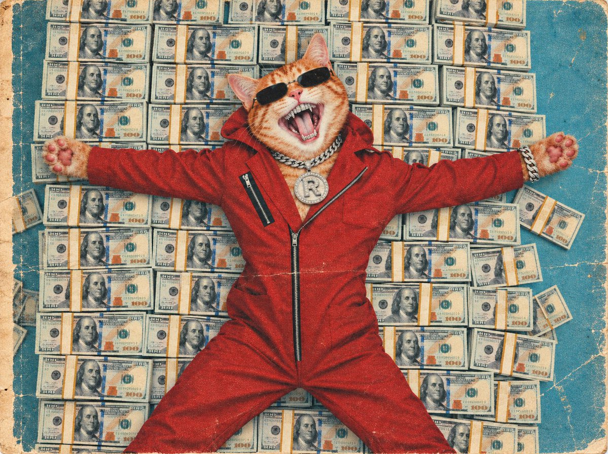rhubonarb's tweet photo. every day is a great day when you're a (rich) cat https://t.co/eYbvv0wUmf