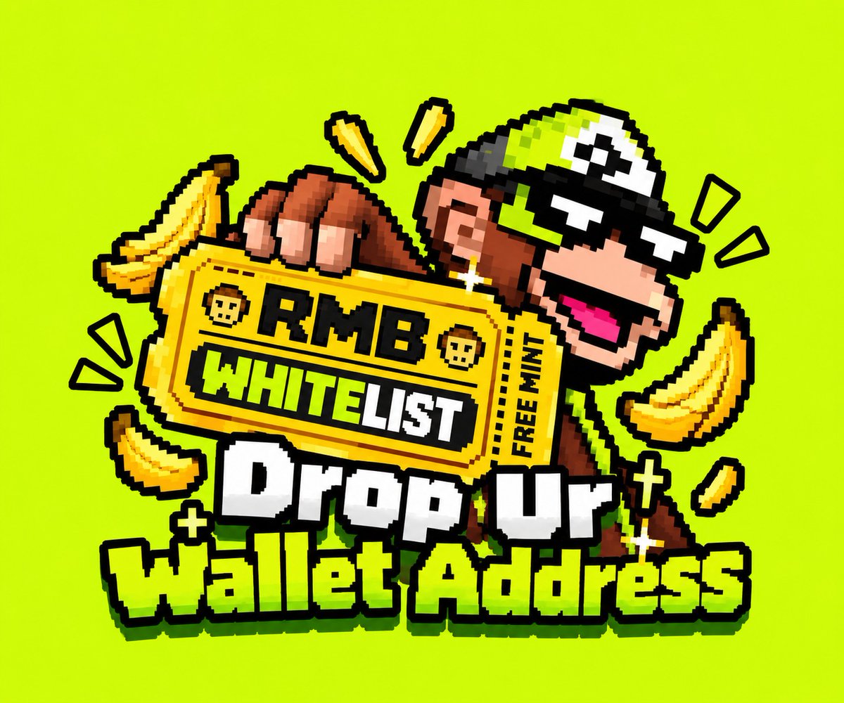 RobinhoodMBS's tweet photo. RMB Whitelist is Now Open!

Monke business is getting started on @RobinhoodCrypto

Supply : 3,333
Mint Price : Free
Network : @RobinhoodCrypto

Drop your Wallet Address below to secure your spot!
Retweet & Like to boost your chances!

#NFT #Whitelist #GTD #Freemint #Robinhood #RMB #RobinhoodMonkeyBusiness
