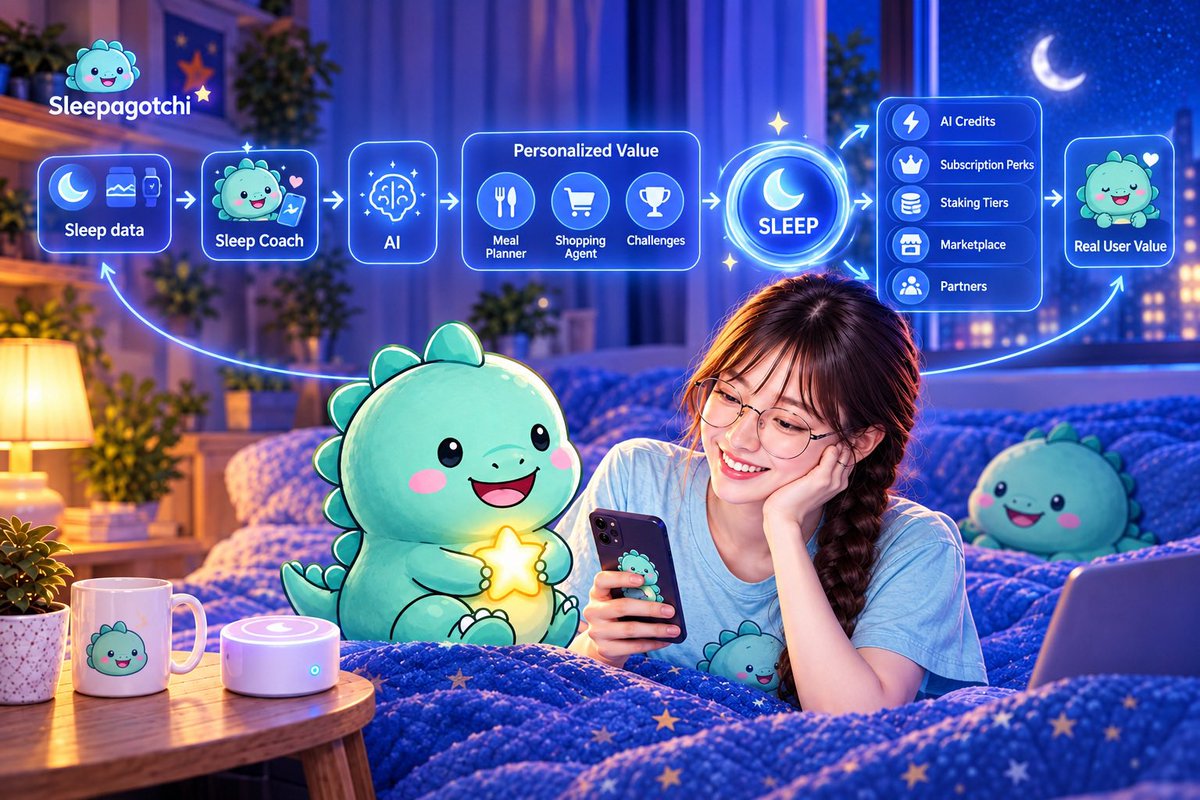 0xPeggy_'s tweet photo. Narrative, Product, Traction: How I Evaluate a Project Like Sleepagotchi
@sleepagotchi 

In the worlds of crypto and AI, crafting a compelling narrative has never been difficult. AI agents, personalized health data, gamification, token utility they all sound impressive. But for me, a great narrative is merely the starting point. The real question is always: is anyone actually using the product?

That is why I view Sleepagotchi through three layers: Narrative → Product → Traction.

The narrative layer represents the vision. Sleepagotchi is evolving from a sleep-tracking game into a broader intelligence layer for holistic health. Sleep serves as the entry point; AI analyzes the data, agents translate that data into actionable insights, and gamification keeps the experience accessible. Logically, it is a coherent story.

The product layer is what turns that vision into something tangible: the Dino character, the bedroom loop, sleep tracking, the reward system, and the Sleep Coach. This serves as proof that the idea exists beyond just a slide deck.

However, the layer I care about most is traction evidence that users are actually returning. Sleepagotchi has reported over 2 million users throughout its history and generated more than $100,000 in revenue during just three weeks of beta testing for its new product direction. I always emphasize that these are self-reported figures not independently audited yet they remain signals worth watching.

User numbers indicate the project isn't starting from scratch; people have already engaged, played, and tracked their sleep. Revenue offers another signal: a willingness to pay. The next question is whether they will keep paying once the initial novelty wears off, or if this is merely a fleeting launch-day effect.

A narrative without a product is just a pitch. A product without users is just an experiment. Users who don't return represent nothing more than fleeting attention. Non-recurring revenue is merely a launch-day event. Only when all three layers narrative, product, and traction reinforce one another does a project truly establish a solid foundation.

Therefore, what I continue to monitor regarding Sleepagotchi is not the upcoming roadmap, but actual user behavior: downloads, retention rates, session counts, and most importantly whether users pay again.