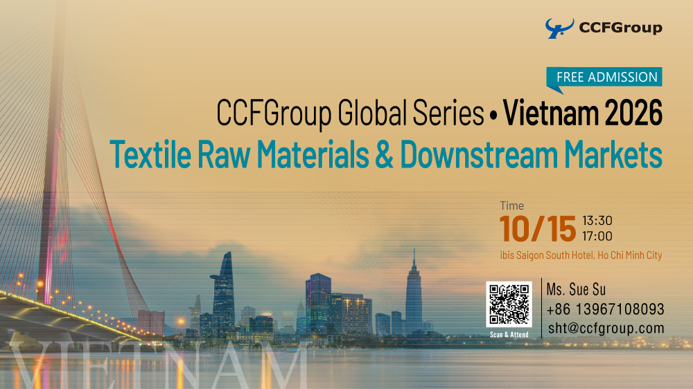CCFGroup_Global's tweet photo. Join us for CCFGroup Global Series • Vietnam 2026 focusing on Textile Raw Materials &amp; Downstream Markets!
#CCFGroup #TextileIndustry #Vietnam2026 #Textiles #SupplyChain https://t.co/1oQeJUbfs3