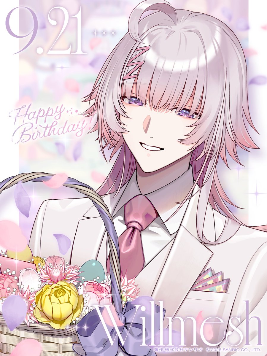 fragaria_sanrio's tweet photo. 𝐇𝐚𝐩𝐩𝐲 𝐁𝐢𝐫𝐭𝐡𝐝𝐚𝐲💐✉️

この花束を見ていると、
心がキラキラしたものでいっぱいになる。
その風景を、
いつか言葉に紡いで贈るから。
…待っていてね、メル様。

#フラガリアメモリーズ
#ウィルメッシュ誕生祭2026
#フラメモ https://t.co/Xb2mSn5383