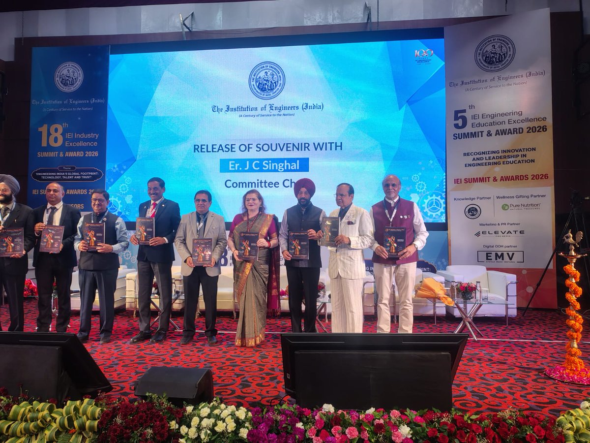 NBana's tweet photo. #Excellence Awards of The Institution of Engineers (India) (IEI) were held yesterday at the Scope Complex Auditorium, New Delhi. It was a diligently planned and meticulously executed event, and yet another demonstration of the confidence the engineering community places in IEI. https://t.co/ul2SzZpP7f
