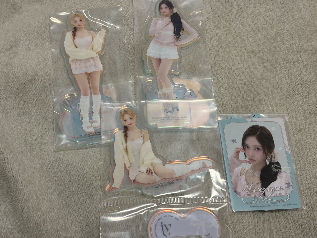 2hm5_'s tweet photo. IVE　一番くじ　交換
アクリルスタンド

【譲】A賞レイ、イソ B賞 レイ C賞イソ2

【求】A賞リズ、ウォニョン
　　 B賞リズ、ウォニョン
        C賞リズ、ウォニョン

郵送交換希望です🙇🏻‍♀️
お気軽に検索よりお声がけください🥺🙏🏻 https://t.co/Zc6Oj1aH0k