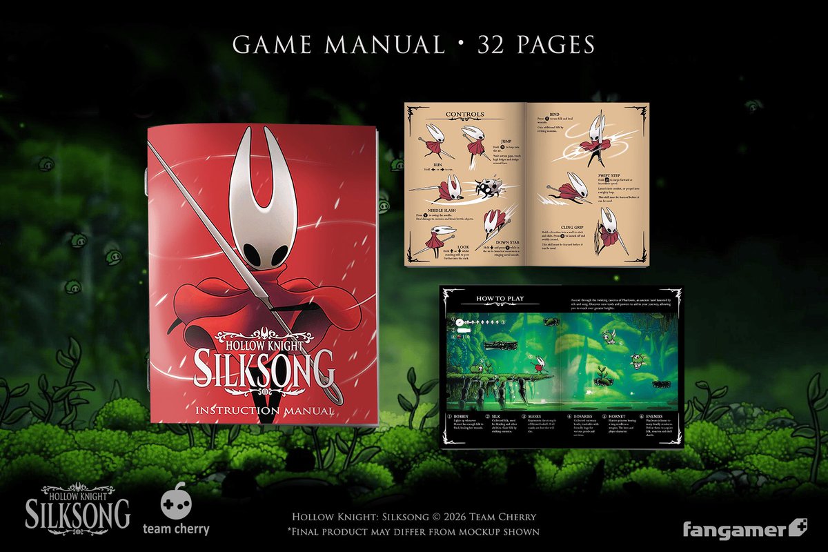 BrbrhWorld's tweet photo. 🚨 حسب الاشاعات : سيتم تأجيل نسخة الاقراص للعبة Hollow Knight Silksong من تاريخ ١٦ اكتوبر الى ٢٧ نوفمبر بسبب مشاكل بالانتاج 

▫️ نسخة الاقراص ستحتوي على :

• رسمة فنية للغلاف قابلة للتغير 
• ٣٢ صفحة تعليمات للعبة
• بوستر لخريطة اللعبة بالكامل

▫️ وسعرها ٤٠ دولار على PS5/XBOX و ٤٥ دولار لنسخة Switch 2