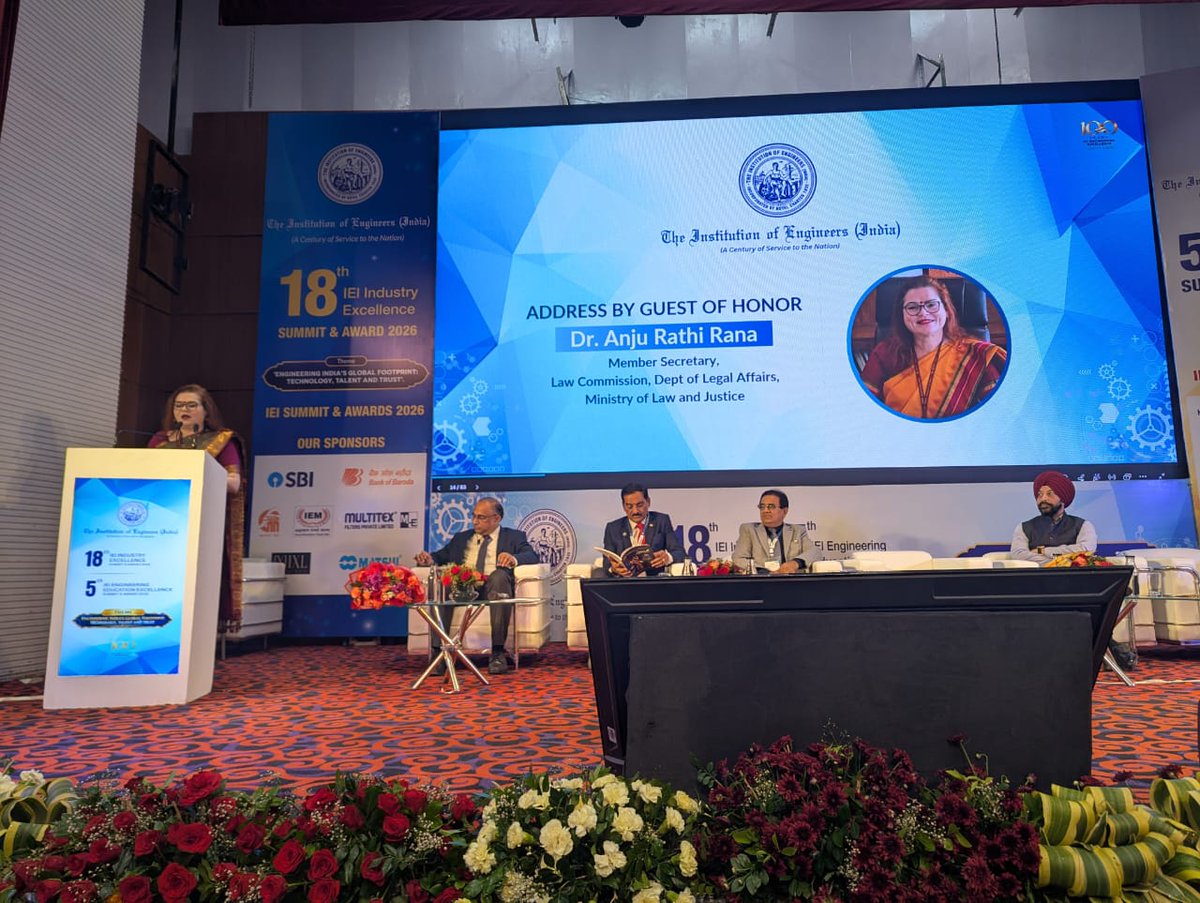 NBana's tweet photo. #Excellence Awards of The Institution of Engineers (India) (IEI) were held yesterday at the Scope Complex Auditorium, New Delhi. It was a diligently planned and meticulously executed event, and yet another demonstration of the confidence the engineering community places in IEI. https://t.co/tRSZn82kmy