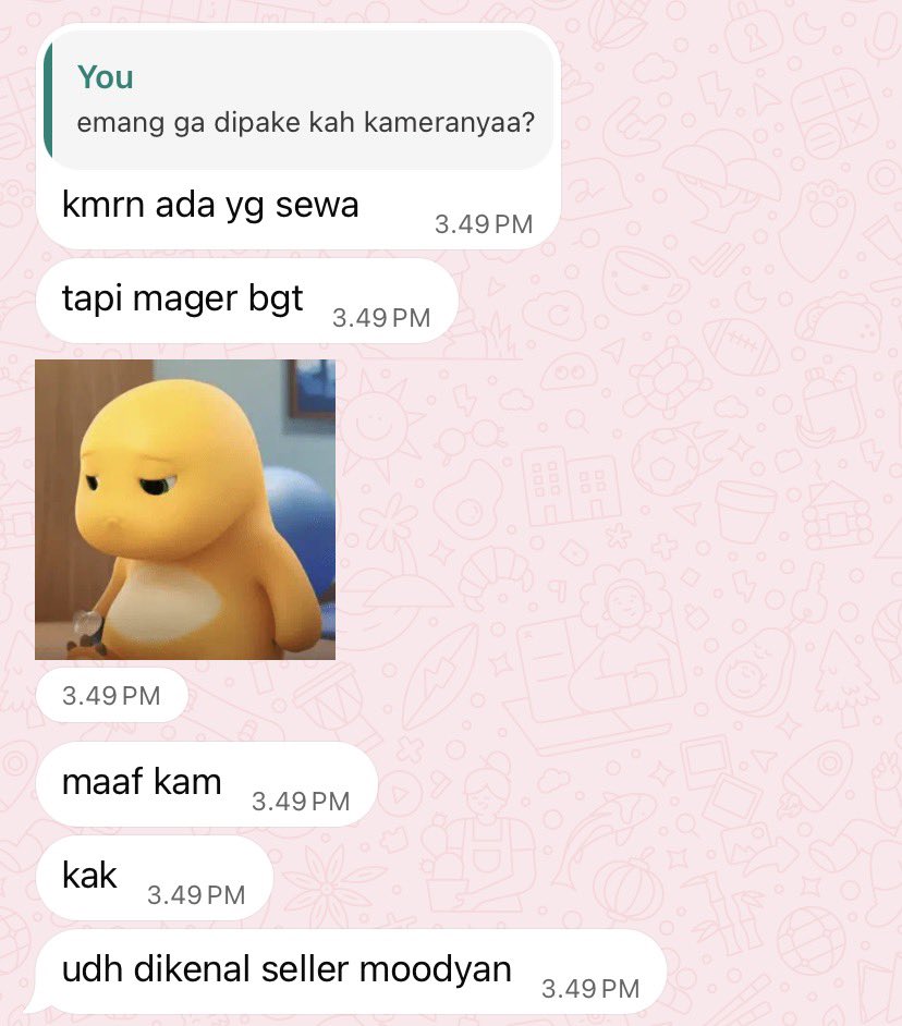 cekuadratt's tweet photo. ktemu seller gen z bilaik: gajadi2 dijemput kameranya https://t.co/hllparSdoe
