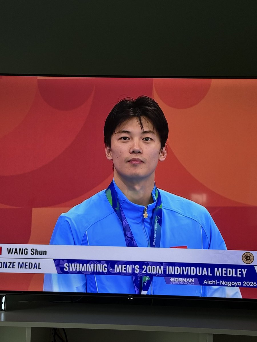 Uiagain's tweet photo. งื้ออออ เสียดายอ่ะ #WangShun ชั้นได้เหรียญทองแดง🥉ว่ายน้ำชาย 200 เมตร ส่วนเหรียญทอง🥇 เจ้าภาพเอาไปกิน
#AsianGames2026
#AichiNagoya2026 https://t.co/rMqcALjWdz