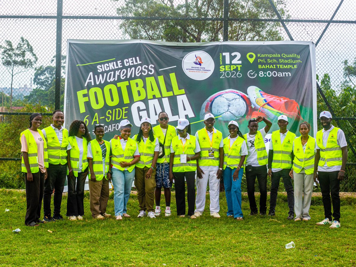RaisingHopeInt2's tweet photo. 💙⚽ A week later, the memories of SCAFOG are still fresh.

Today, we look back at the 3rd Edition of SCAFOG, a powerful day where football became a platform for Sickle Cell awareness, community engagement, screening and advocacy.

With over 16 organizations participating, the tournament demonstrated what is possible when communities, organizations and partners come together around a shared cause.

🏆 Carolyn Beddings Ltd took the crown!
🐐 And yes… the champions went home with a goat! 😂🏆

🏆 Carolyn Beddings Ltd — Champions
🥈 Rotary Club of Kira — 2nd Place
🥉 Pharmacure — 3rd Place
4️⃣ Direct Aid Society — 4th Place

Congratulations to every team that stepped onto the pitch, and thank you to everyone who supported the 3rd Edition of SCAFOG.

The football may be over, but the movement continues. 💙

#SCAFOG #SickleCellAwareness #SickleCellAdvocacy #RHIF #FootballForACause #BreakTheSickleCellCycle