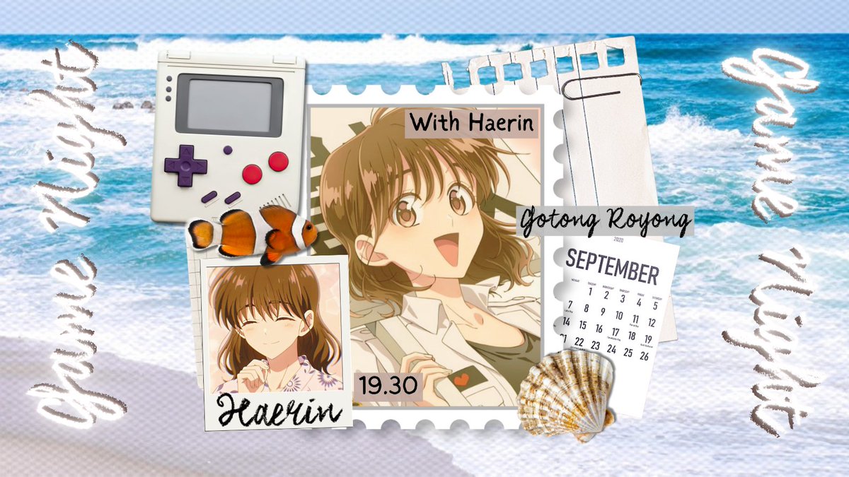 WishUponABottle's tweet photo. Let's gather 'round for a night of fun on the seaside with @regretHAERIN to play Gotong Royong at 19:30 WIB! https://t.co/AHFsXjVk0b
