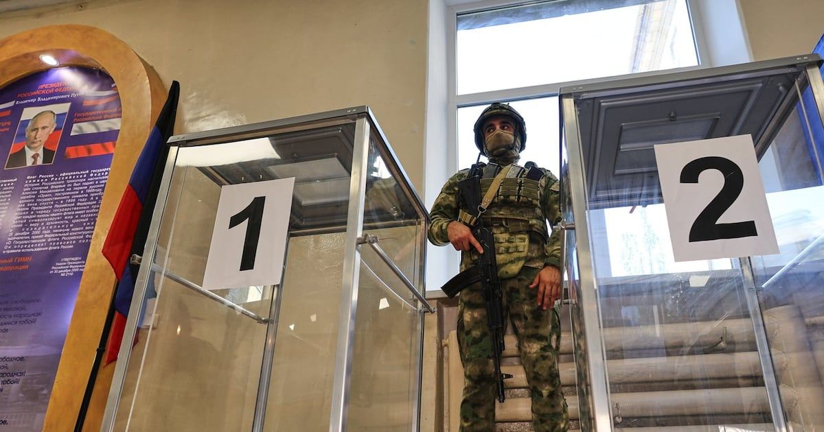 Russia holds parliamentary vote in areas it seized from Ukraine in the war