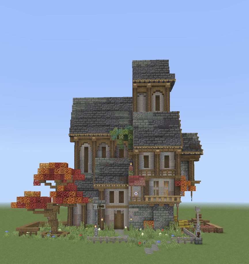 JqKlzl's tweet photo. 新要素のポプラ使った〜！
壁に使いやすくて嬉しい
#minecraft
#minecraftbuilds https://t.co/imeJBkenyC