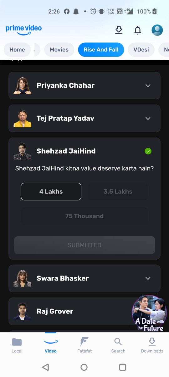 BagulPooja's tweet photo. @Shehzad_Ind Downloaded the app, voted for you, submitted 👍🏻                                                 Team Shehzad....                                                 Shared with Shehzad Paglus🤗 https://t.co/FkfdhZvSDZ