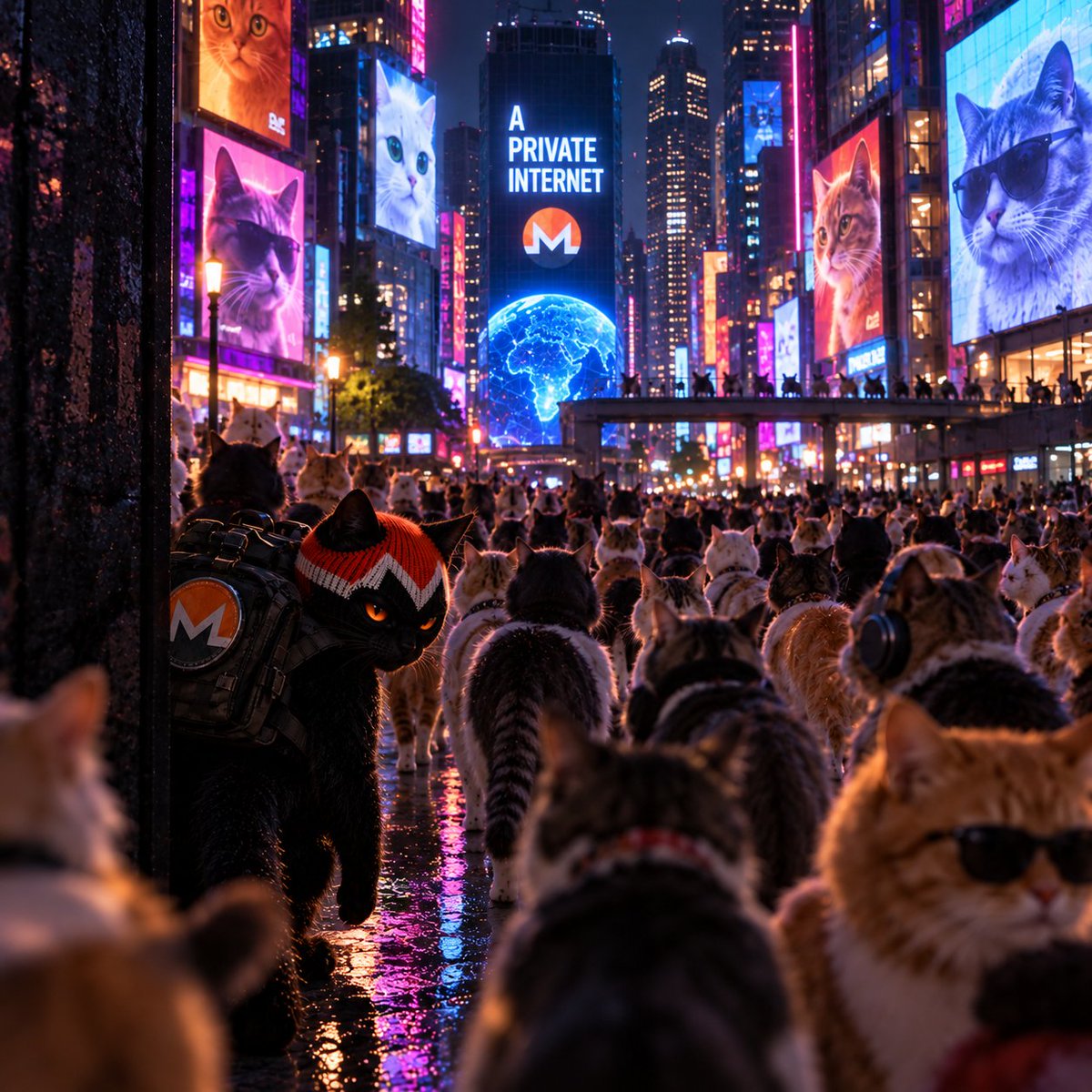 StealthCatSF's tweet photo. Just another cat in the crowd https://t.co/lv5X6ZZ5vz