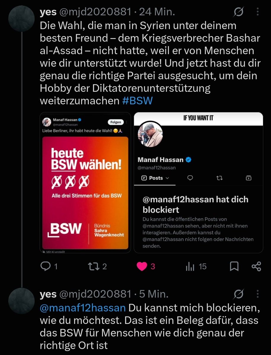 mjd2020881's tweet photo. @freddyerstrecht Warum hat mich dein Kumpel blockiert? https://t.co/jBV3Xfgqr6