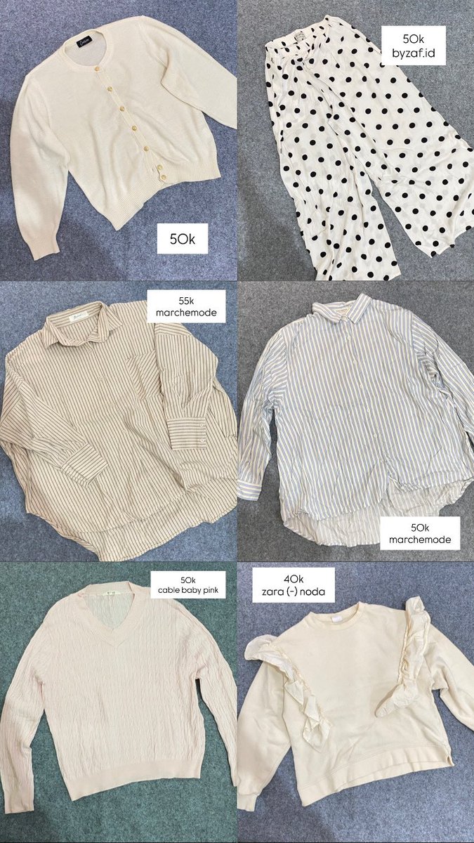 ayaogoreng's tweet photo. wts kemeja, cardi, kulot, sweater, jaket running, kulot jeans
avail on 🍊 cod + adm / spltpy https://t.co/Ydv02RmjPS