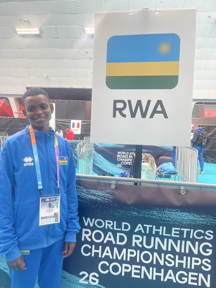 RwandaAthletics's tweet photo. 🇷🇼🥉 HISTORY MADE IN COPENHAGEN!

Rwanda has won a historic medal at the World Athletics Road Running Championships!

Florence has secured BRONZE for Rwanda in Copenhagen, Denmark, marking a remarkable achievement for Rwandan athletics on the world stage. 🌍 Congratulations Girl https://t.co/N9jJClihKZ
