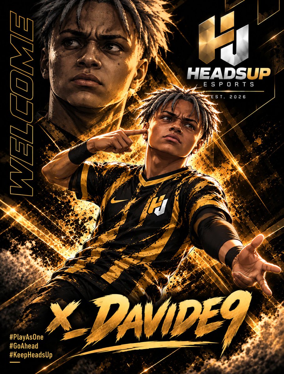 HeadsUpEs's tweet photo. | IT'S OFFICIAL 

Our new striker.

@x_Davide9 is now one step aHead.

Play as One. Go AHead. 💛

#KeepHeadsUp #GoAHead #PlayAsOne https://t.co/oucDysaSo3