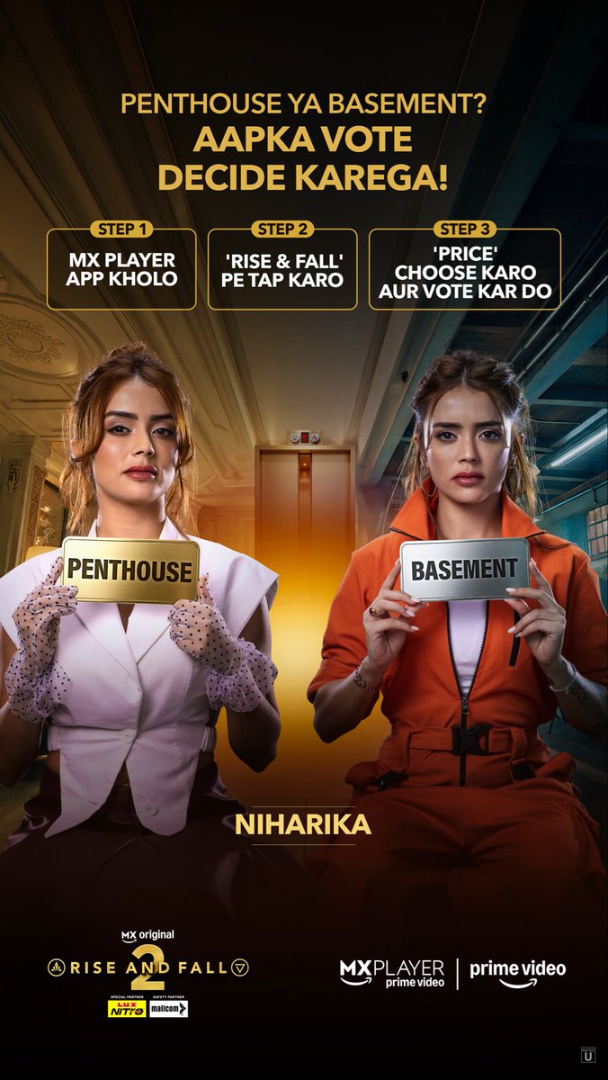 Tniharika001's tweet photo. Ek - ek vote important hai!
Aapka decision hi mujhe Penthouse ya Basement me bhejega

Just follow yeh 3 steps to vote for me
(FOR ANDROID USERS)
1. MX player download karo
2. “Rise and Fall” par tap karo
3. Price choose karke mujhe vote karo

#NiharikaTiwari #RiseAndFall https://t.co/0uPzcvilMe